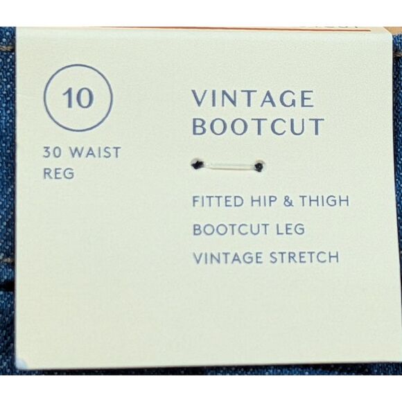 2 Universal Thread Vintage Bootcut Jeans Womens 10 Dark Wash High Rise Stretch - Picture 9 of 11
